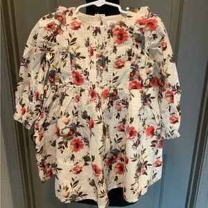 Baby GAP Floral Toddler Dress - Exquisite 3 T Lined Linen dress. NWT.